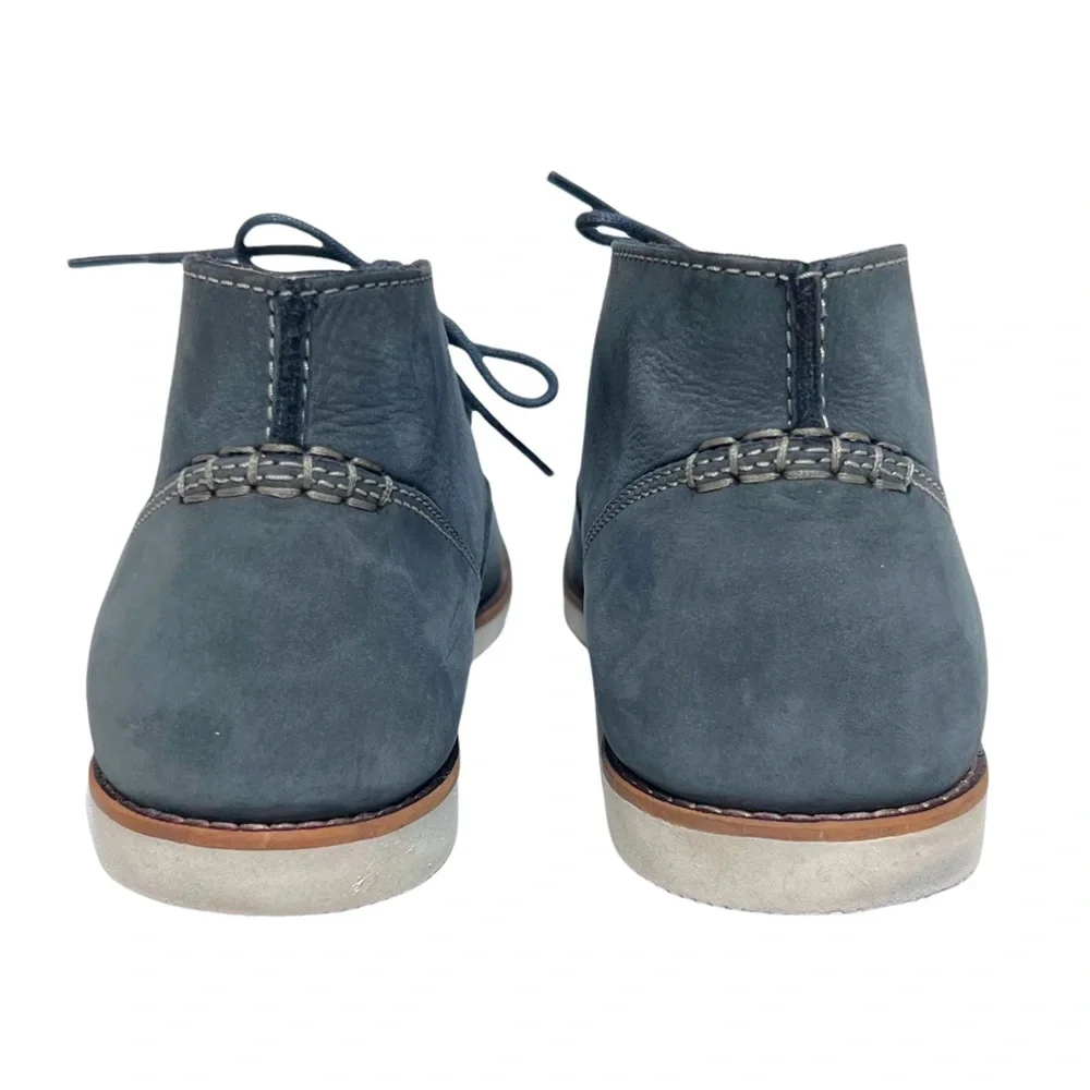 CLARKS Franson Top‎ Navy Nubuck Boots. Size 7.5